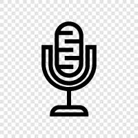 voice, audio, recording, voice over icon svg