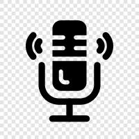 voice, recording, podcast, audio icon svg