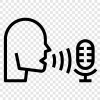 voice recognition, voice activation, voice control, voice recognition software icon svg