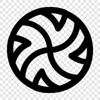 volleyball, spiking, bouncing, aerodynamics icon svg