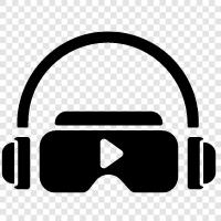 vr audio with glasses, vr audio for glasses, vr audio and glasses icon svg