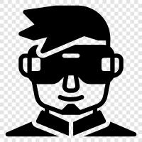 vr glasses for men, vr glasses for boys, vr glasses for girls, man wearing vr glasses Значок svg