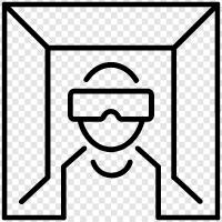 Augmented Reality, gaming, movies, social media icon svg