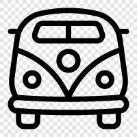 VW van, Volkswagen camper, VW bus, Volkswagen truck icon svg