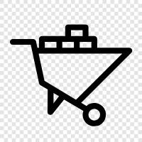 wagon, wagons, handcart, freight icon svg