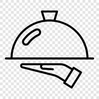 waiter service, restaurant, food, beverage icon svg