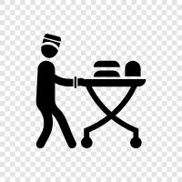 waiter service, restaurant, food, restaurant service icon svg