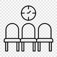 Waiting Area, Patient Room, Waiting Room icon svg