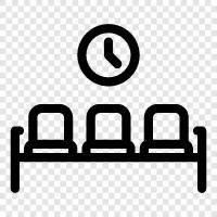 Waiting Area, Waiting Room Chair, Waiting Room Table, Waiting Room Chairs icon svg