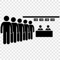 waiting line, line, line up, stand in line icon svg