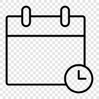 Wartezeit, Warteliste, Zeitplan, Warteplan symbol