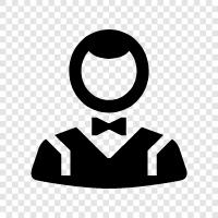 waitress, wait staff, waitressing, hospitality icon svg