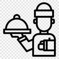 Waitress, Wait staff, Bartender, Bartender assistant icon svg