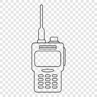 walkie talkie, ham walky talkie, police walky talk, walky talky icon svg