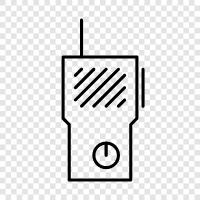 Walkietalki, Bluetooth, Lautsprecher, Telefon symbol