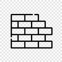 wall, construction, masonry, trowel icon svg