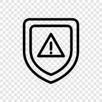 warning shield, yellow warning, red warning, hazardous material icon svg