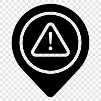 warning sign, warning tape, warning flag, warning light icon svg