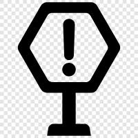 uyarı işaretleri, güvenlik işaretleri, güvenlik ipuçları, güvenlik için işaretler ikon svg