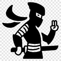 warrior, assassin, martial artist, stealth icon svg