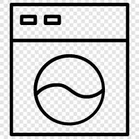 washer, dryer, spin cycle, lint filter icon svg