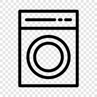 washer, spin, laundry, machines icon svg