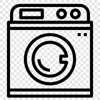 washer, dryer, spin cycle, detergent icon svg