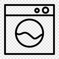 washer, spin, detergent, fabric softener icon svg