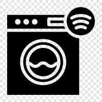 washing machine, washer, dryer, cleaning icon svg