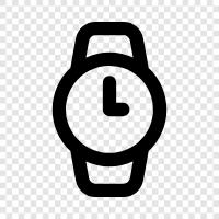 watch band, watch battery, watch face, watch maintenance icon svg