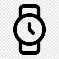 watch, time, chronograph, quartz icon svg