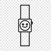 Смотрите, Андроид, Apple Watch, смотрите в лицо Значок svg