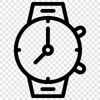 watch, wristwatch, time, timepiece icon svg