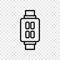 watch, digital, fitness, activity icon svg