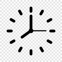 Uhr, Zeit, Stunde, Minute symbol