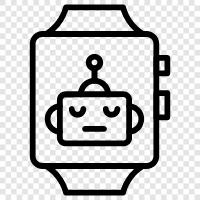 Uhr, Android, Apple, Fitness symbol