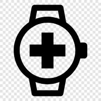 watch medic, watch medical, watch health, watch fitness icon svg