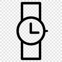 watch, time, chronograph, quartz icon svg