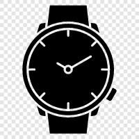 watches, time, chronograph, quartz icon svg