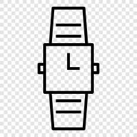 Часы, Apple Watch, время, цифровые часы Значок svg