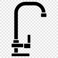 water, tap, faucet handle, bathroom icon svg