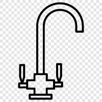 water, tap, faucet hose, faucet tap icon svg