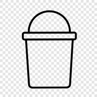bucket, karpuz, karpuz suyu ikon svg