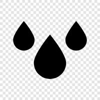 water droplet, water spout, water fountain, water fall icon svg