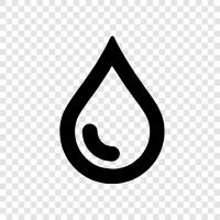 water droplet, water bead, water stream, water jet icon svg