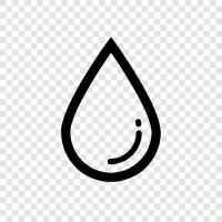 water droplet, rain, mist, waterfall icon svg