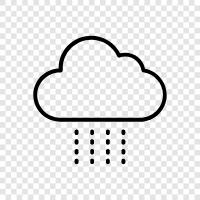 water droplets, rainfall, atmospheric moisture, atmospheric water vapor icon svg