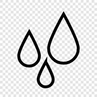 water droplets, water drops, mist, fog icon svg