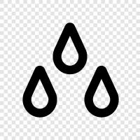 water droplets, rain, raindrop, raindrop size icon svg