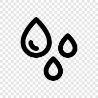 water droplets, rain droplets, mist, fog icon svg